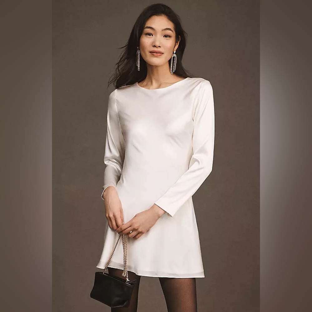 Cynthia Rowley White Long Sleeve Dress